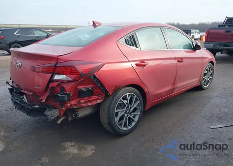 2020 Hyundai Elantra Limited z USA, uszkodzony, nr VIN 5NPD84LF5LH521028